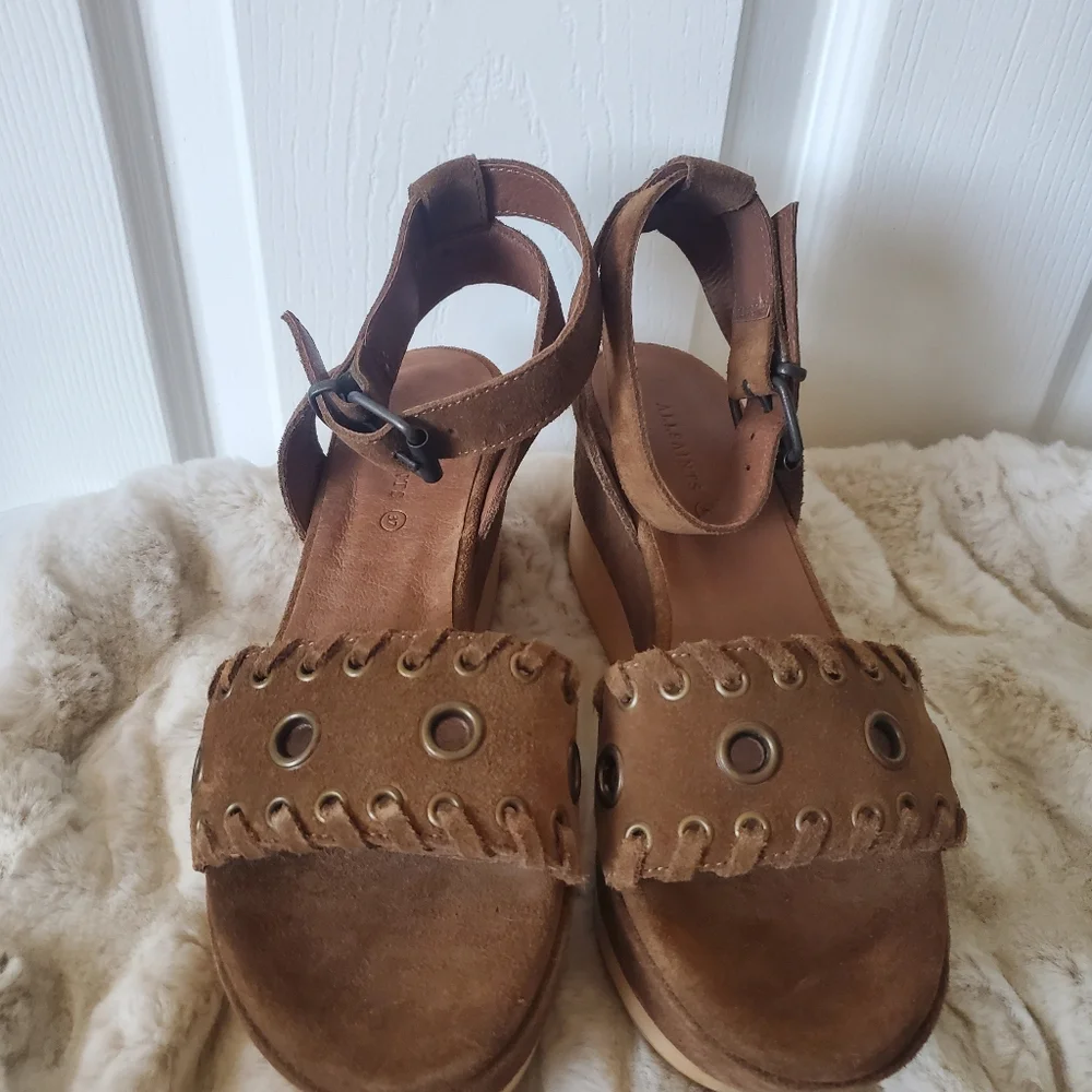 All Saints Yuki Suede Flatforms
